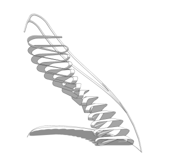 现代弧形楼梯草图大师模型，弧形楼梯sketchup模型免费下载