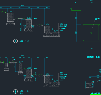 各类坡面CAD节点详图，坡面CAD建筑图纸下载