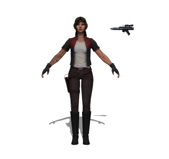 现代女特工sketchup模型，游戏角色草图大师模型下载