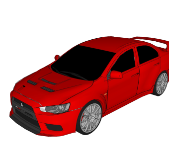 现代汽车免费su模型，现代汽车sketchup模型下载