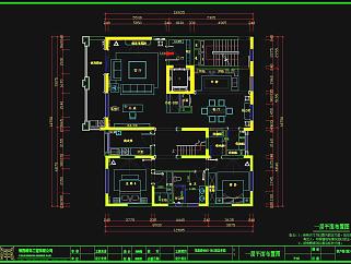 龙湫湾胡总府邸CAD全套施工图，CAD建筑图纸免费下载