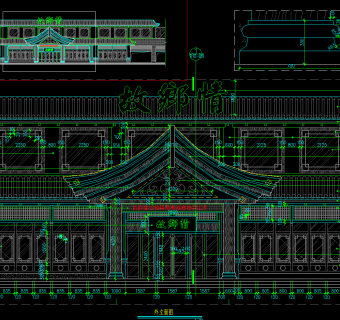 精致菜馆CAD施工图，中式饭店CAD施工图纸下载