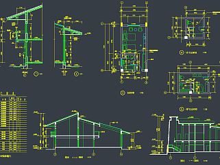 藏式别墅CAD施工图，藏式别墅CAD建筑图纸下载