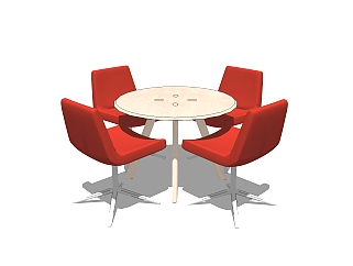 <em>北欧</em>休闲桌椅免费su模型，休闲桌椅sketchup模型下载