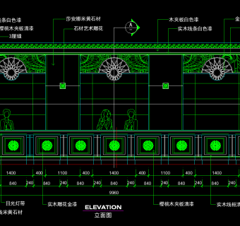 宾馆前台大样CAD施工图，宾馆CAD建筑图纸下载