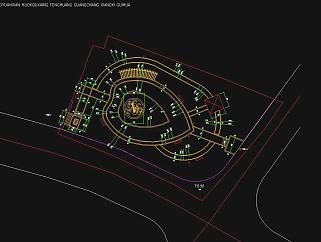 某广场景观规划施工图CAD图纸