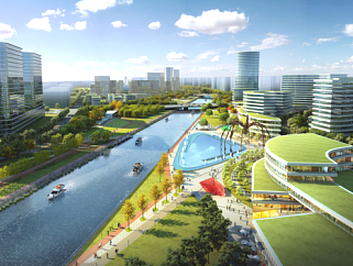 滨水河畔生态走廊景观设计案例