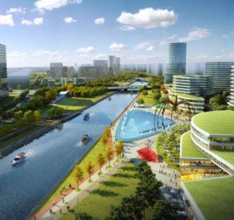滨水河畔生态走廊景观设计案例