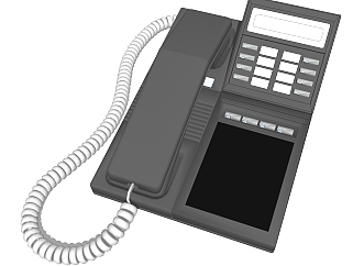 现代电话<em>座机</em>skp模型，电话skb文件下载
