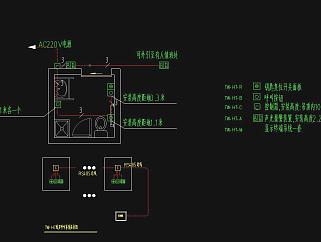 无障碍设计TW-HT残卫呼叫系统图CAD图纸下载