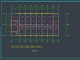 某综合楼建筑电气CAD施工图，办公空间CDA施工图纸下载