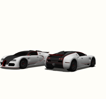 现代跑车免费su模型，现代跑车skp模型，草图大师模型素材下载