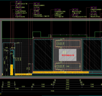KTV包厢立面施工图全套，KTV包厢cad立面图纸下载
