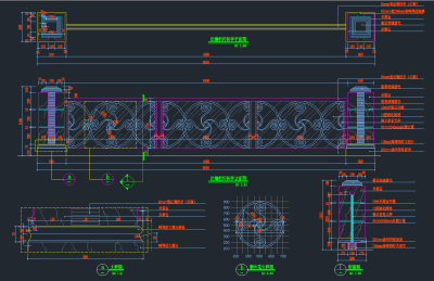 酒店栏杆扶手详图cad施工图下载、酒店栏杆扶手详图dwg文件下载
