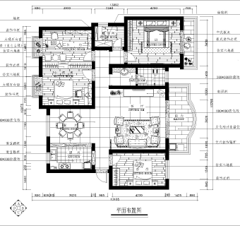 中式风CAD施工图附效果图套图，CAD建筑图纸下载