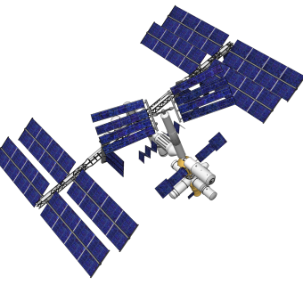 现代太空站草图大师模型，空间站su模型下载