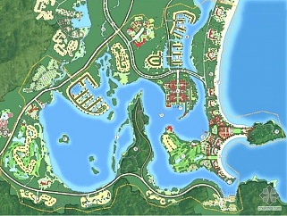 三亚海湾概念性景观规划设计方案全套