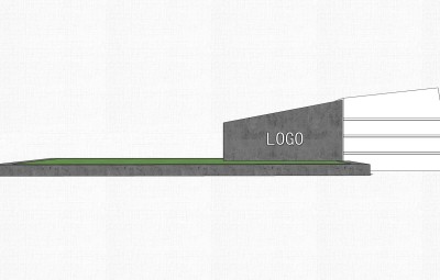 现代造型景墙草图大师模型，景墙sketchup模型免费下载