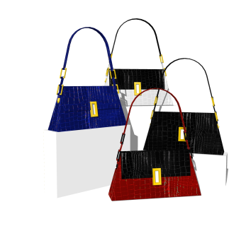 现代手提包SU模型，手提包SKB文件下载