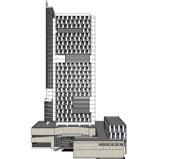 豪华酒店草图大师模型下载、豪华酒店su模型下载