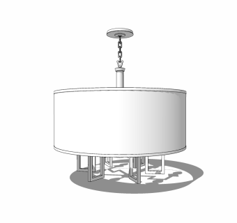 北欧吊灯草图大师模型，吊灯su模型下载
