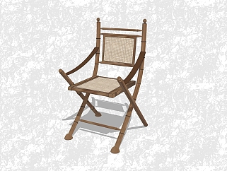 现代创意小座椅草图大师模型，免费休闲椅su模型下载