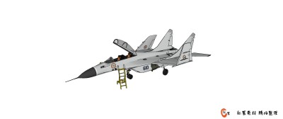 苏俄Mig-29米格-29战斗机 Sketchup模型，苏俄Mig-29米格-29战斗机 Skb模型下载