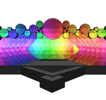 现代舞台草图大师模型，舞台SU模型下载