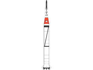 现代火箭草图大师模型，火箭su模型下载