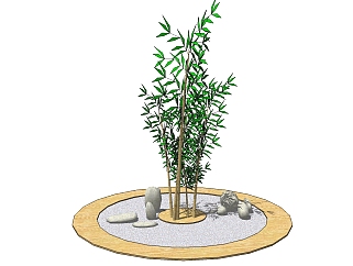 现代景观<em>竹子组合</em>su模型下载、竹子景观草图大师模型...