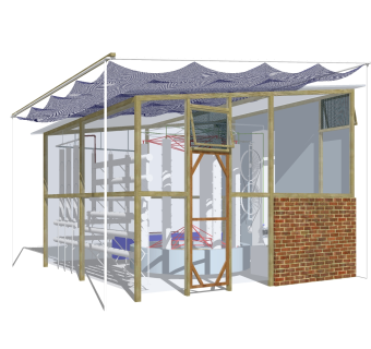 现代温室大棚草图大师模型，温室大棚sketchup模型免费下载