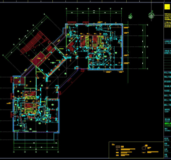 HLW上海世邦机器科技集团办公楼，CAD建筑图纸免费下载