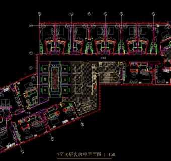 现代香格里拉CAD施工图，香格里拉CAD建筑图纸免费下载