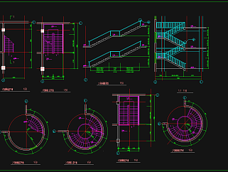 三层古堡CAD施工图，古堡CAD建筑图纸下载