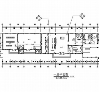 现代风格乡镇公共服务中心装修施工图