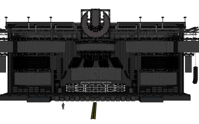 现代舞台草图大师模型，舞台SU模型下载