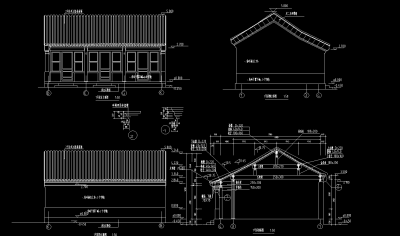 四合院CAD施工图，四合院CAD建筑图纸下载