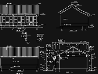 四合院CAD施工图，四合院CAD建筑图纸下载