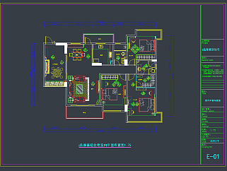 家居住宅CAD施工图，家居住宅CAD施工图纸下载