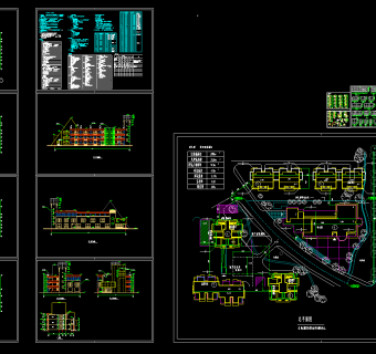 幼儿园全套CAD施工图，幼儿园建筑设计图纸下载