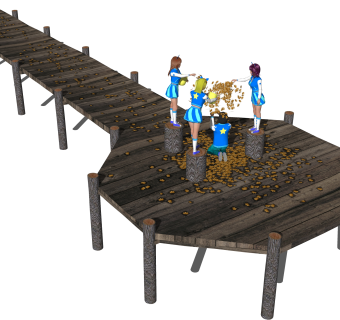 现代栈道SU模型，栈道SKB文件下载