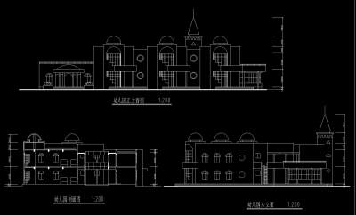 六班幼儿园施工图，幼儿园cad建筑工程图纸下载