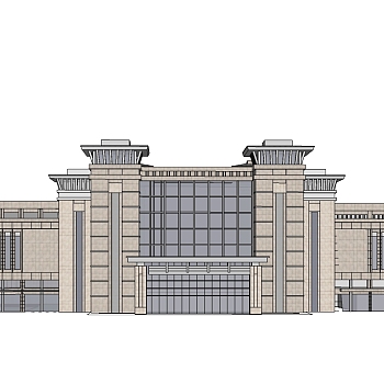 欧式围墙sketchup模型下载，围墙 skb模型分享