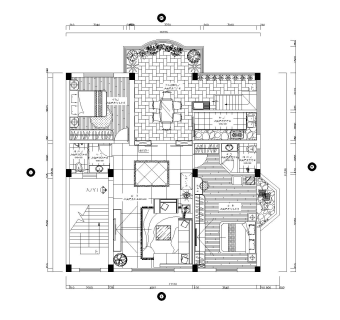 现代复式楼完整施工图效果图dwg文件下载