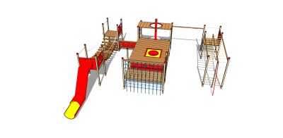 现代滑梯草图大师模型，滑梯su模型下载