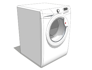   洗衣机SU模型，洗衣机sketchup模型