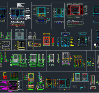 精品卫生间厕所设计CAD素材，卫生间厕所CAD建筑图纸下载
