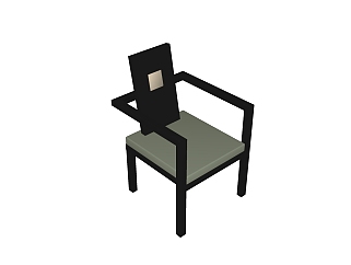 <em>中式</em>实木椅草图大师模型，实木椅su模型下载