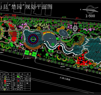 城市规划设计图纸，城市景观CAD施工图纸下载