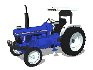 现代农业机械设备skp模型，农用机械sketchup模型下载